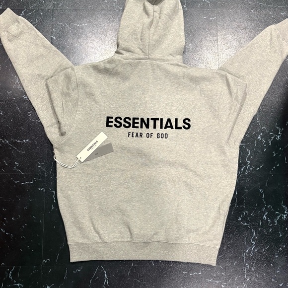 Essentials Gray Hoodie - Picture 3 of 4